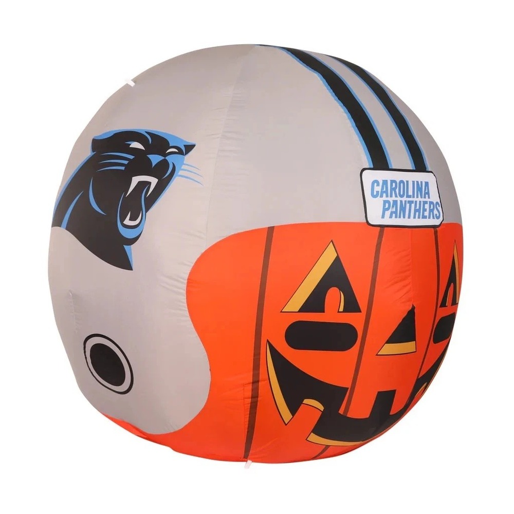 Carolina Panthers NFL 4 Ft Inflatable Pumpkin Helmet Decor Lighted Halloween